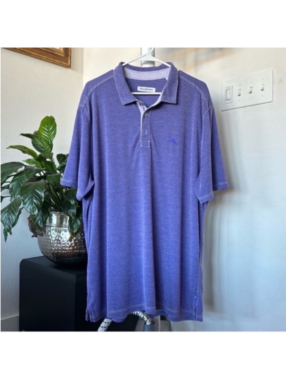 Tommy Bahama Men’s Paradiso Cove Polo Shirt/Top Sz XXL purple
